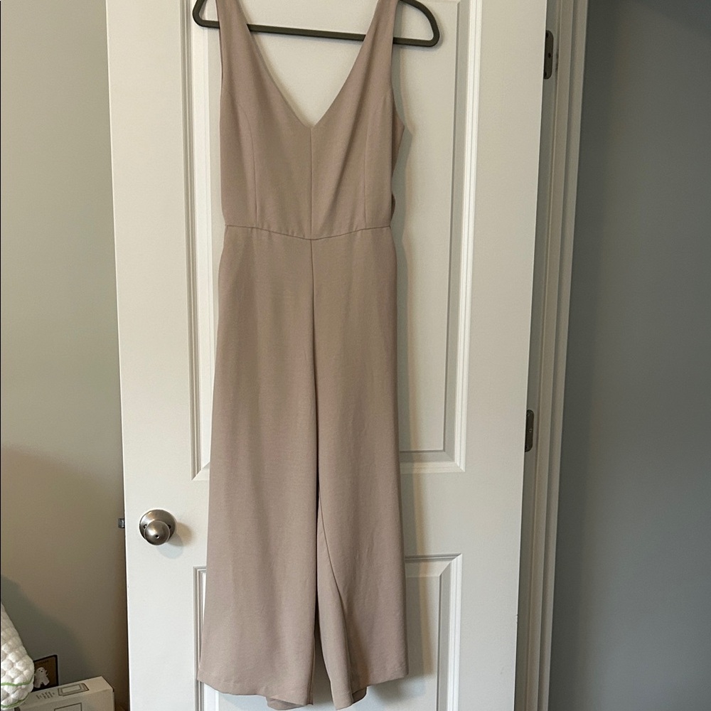 Mod Ref Taupe Sleeveless Jumpsuit